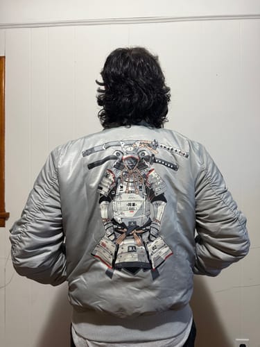 Customer photo review of Ronin MA-1  Bomber Jacket (Slim Fit)