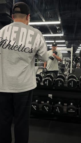 Customer photo review of Origins Oversized Tee