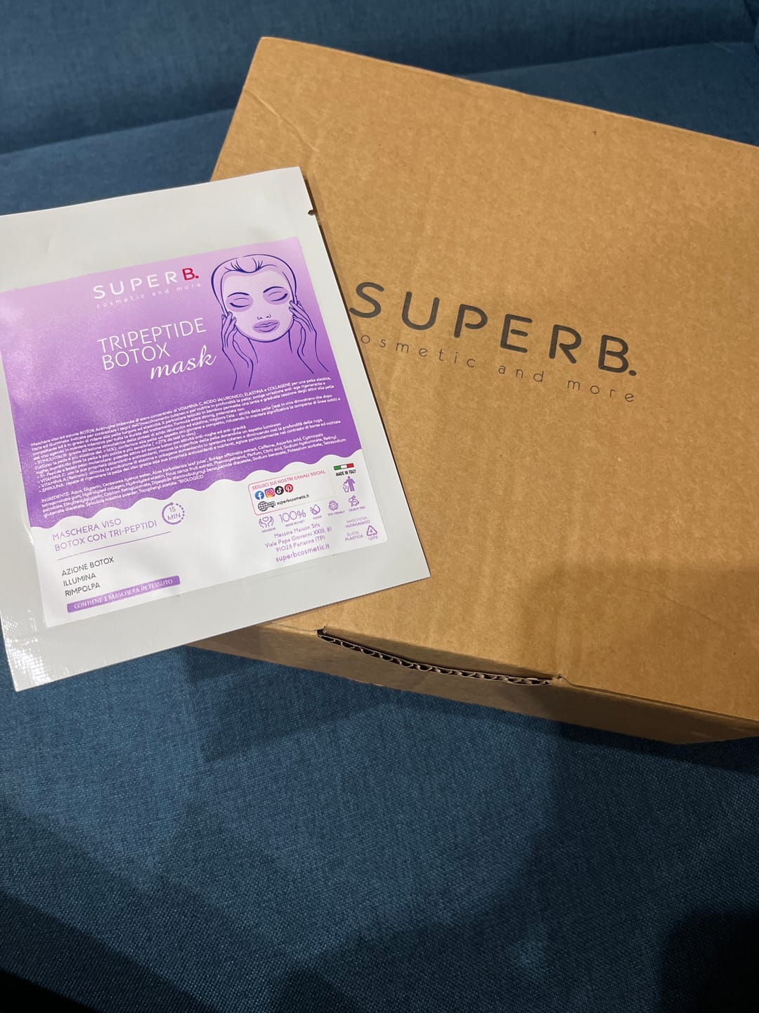Customer photo review of TRIPEPTIDE BOTOX mask