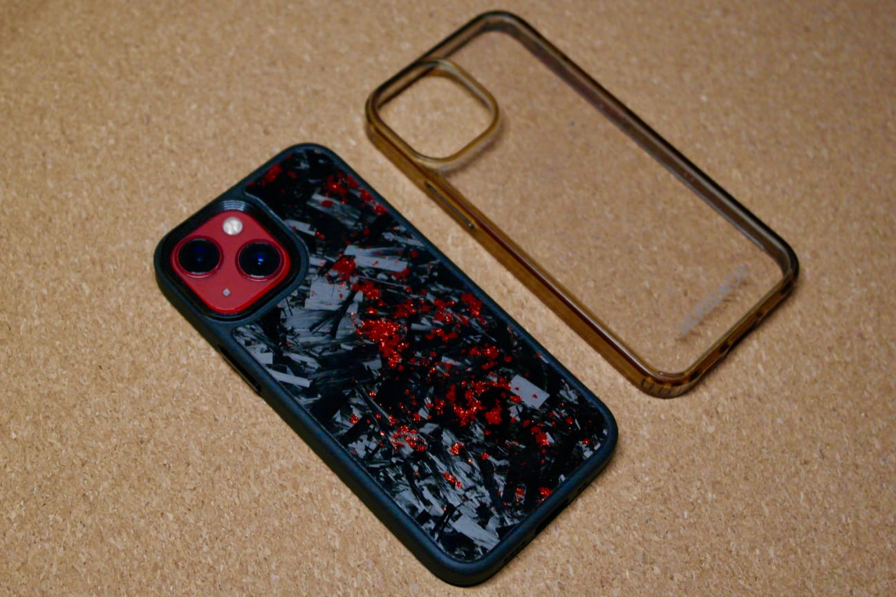 Customer photo review of iPhone Forged Carbon Fiber Phone Case - MagSafe