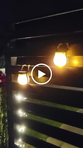 Customer video review of Solcelledrevne udendørs camping lanternelamper