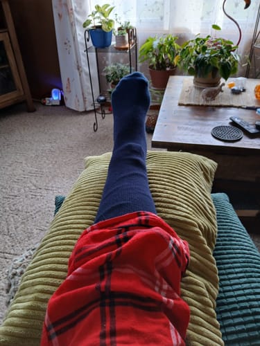 Customer photo review of Performance Eucalyptus Compression Socks