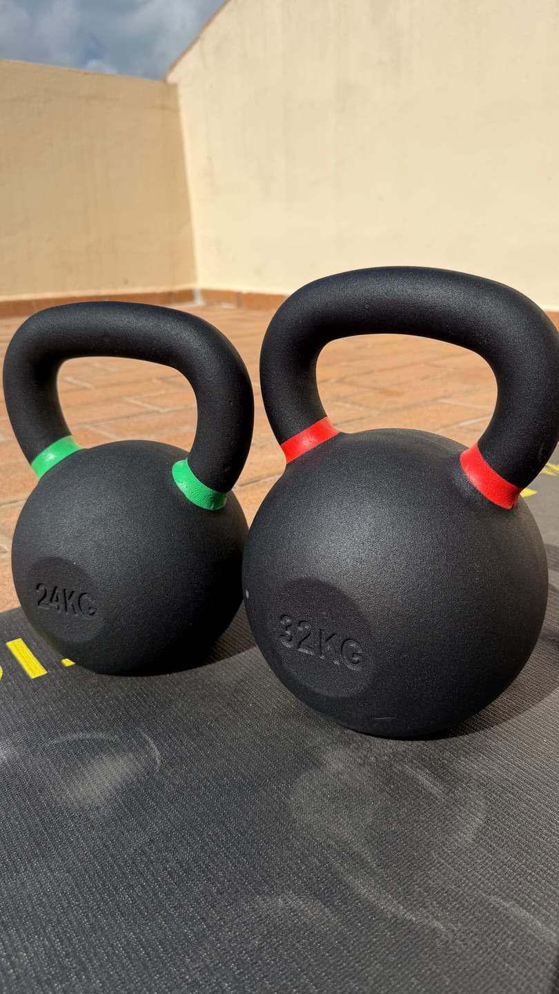 Customer photo review of Strength Shop Cast Iron Kettlebells - Single Mould, Powder Coated, 4-64KG