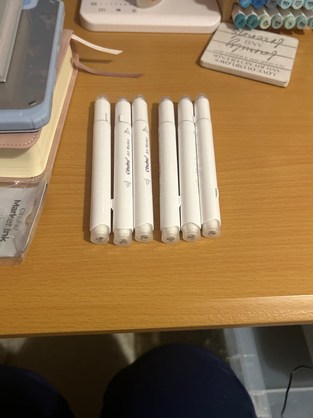 Customer photo review of Ohuhu Honolulu Colorless Blender Marker - Pack of 6