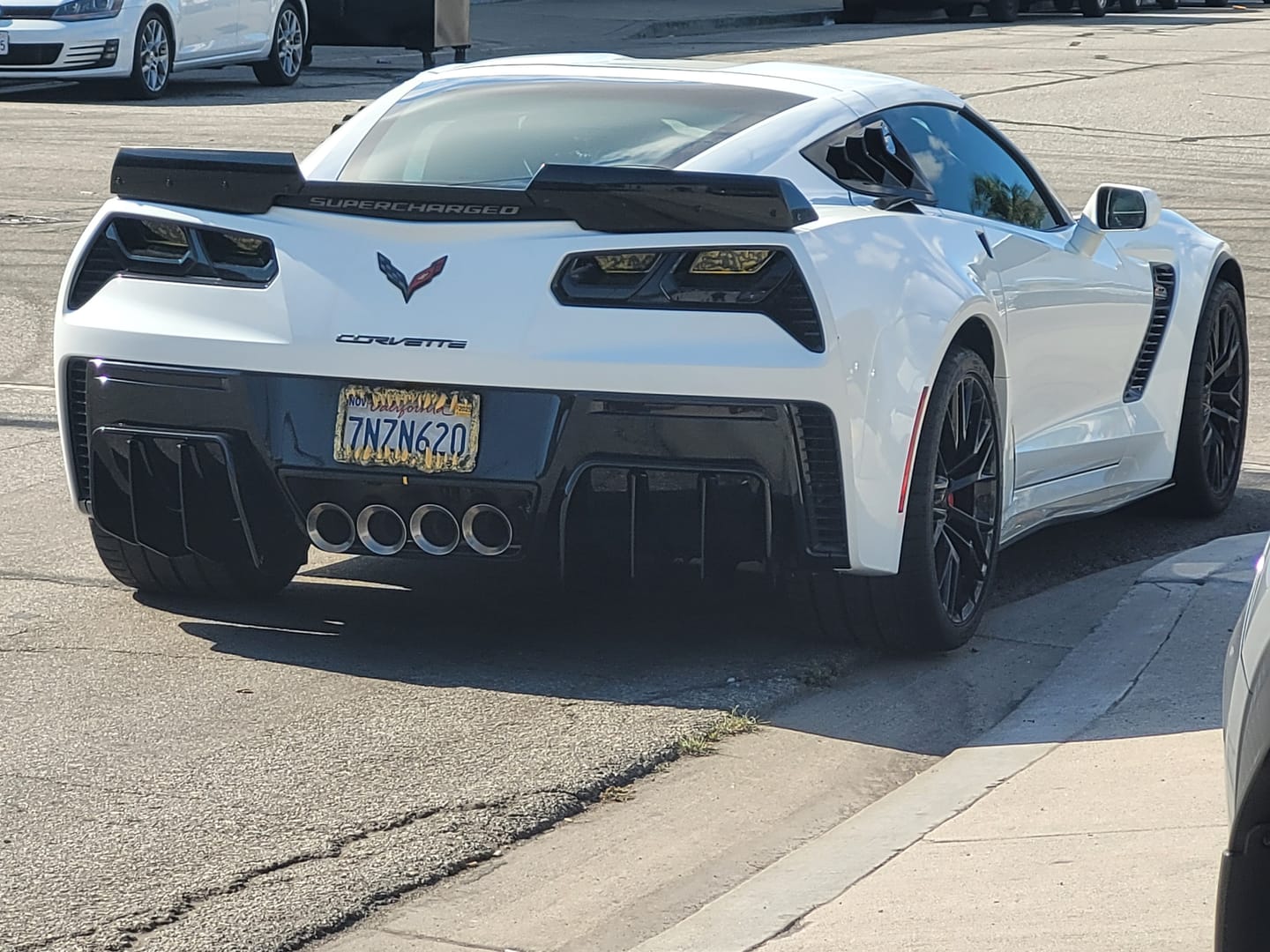 Customer photo review of Corvette C7 Add On Rear Bumper Diffuser