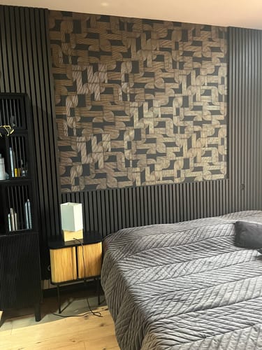 Customer photo review of Panneau acoustique en bois | Chêne Noir | De première qualité