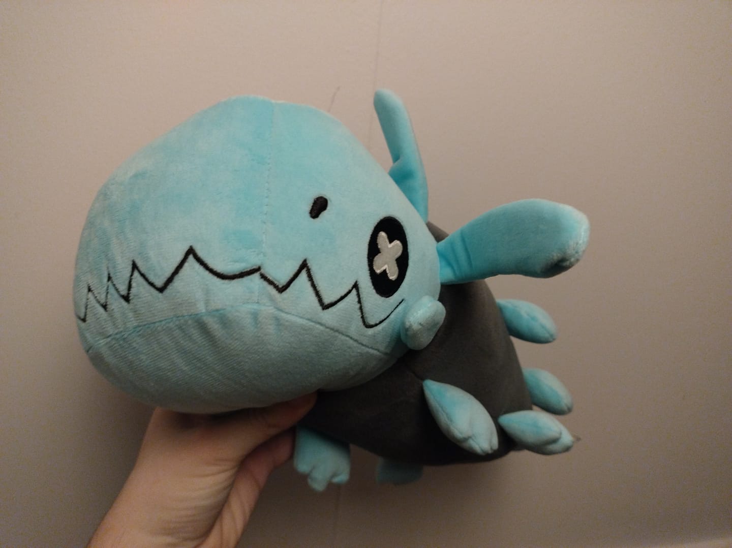 Customer photo review of Rain World - Glowing Blue Lizard Plush