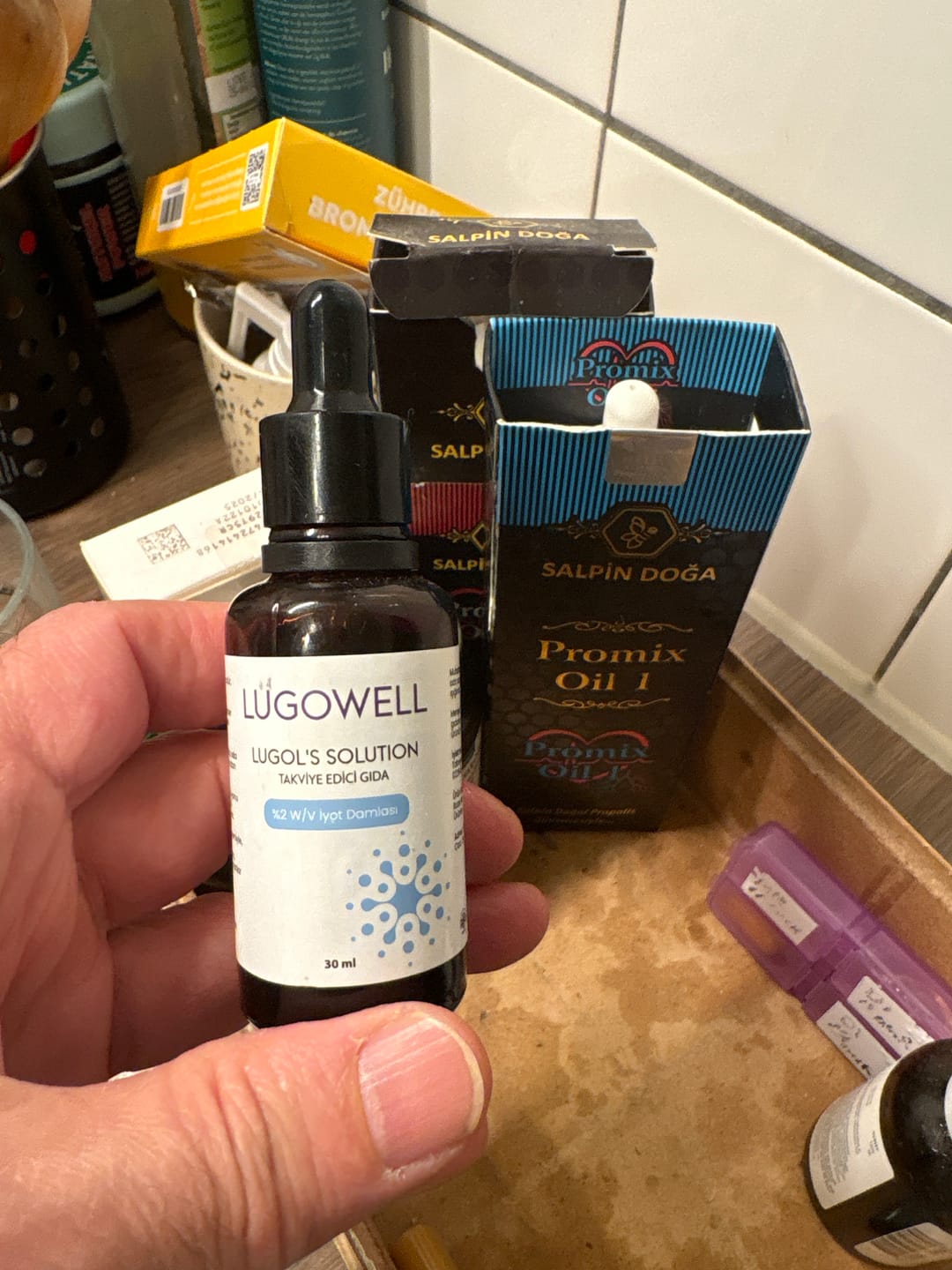 Customer photo review of PİPET VE ROLL-ON başlıklı Iyot - Lugowell %2  İyot Damlası