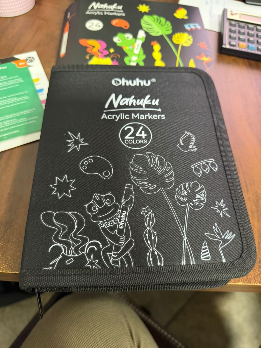 Customer photo review of Ohuhu Direct-ink Acrylic Markers 24 Colors - Nahuku