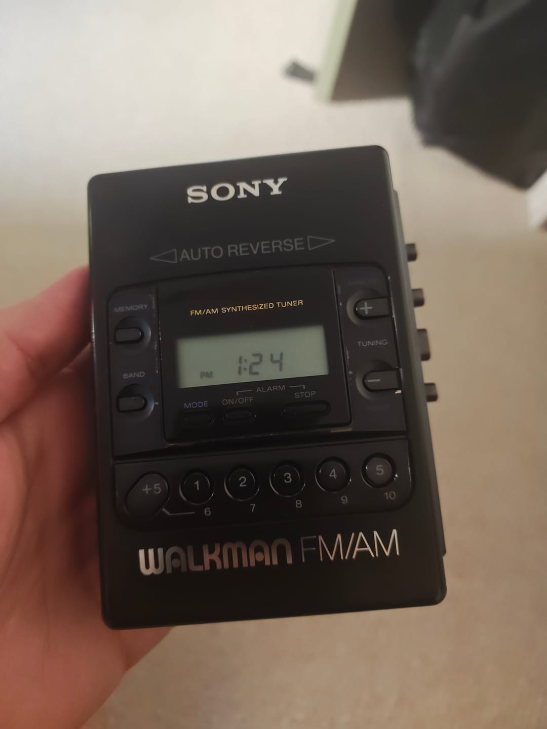 Customer photo review of Sony Walkman WM-F2081 Auto Reverse AM/FM Portable Cassette Player