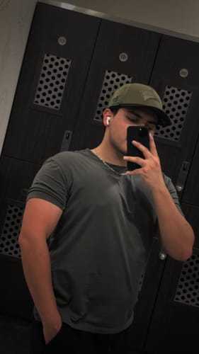 Customer photo review of Ultra Soft Relax Tee - Olive Green