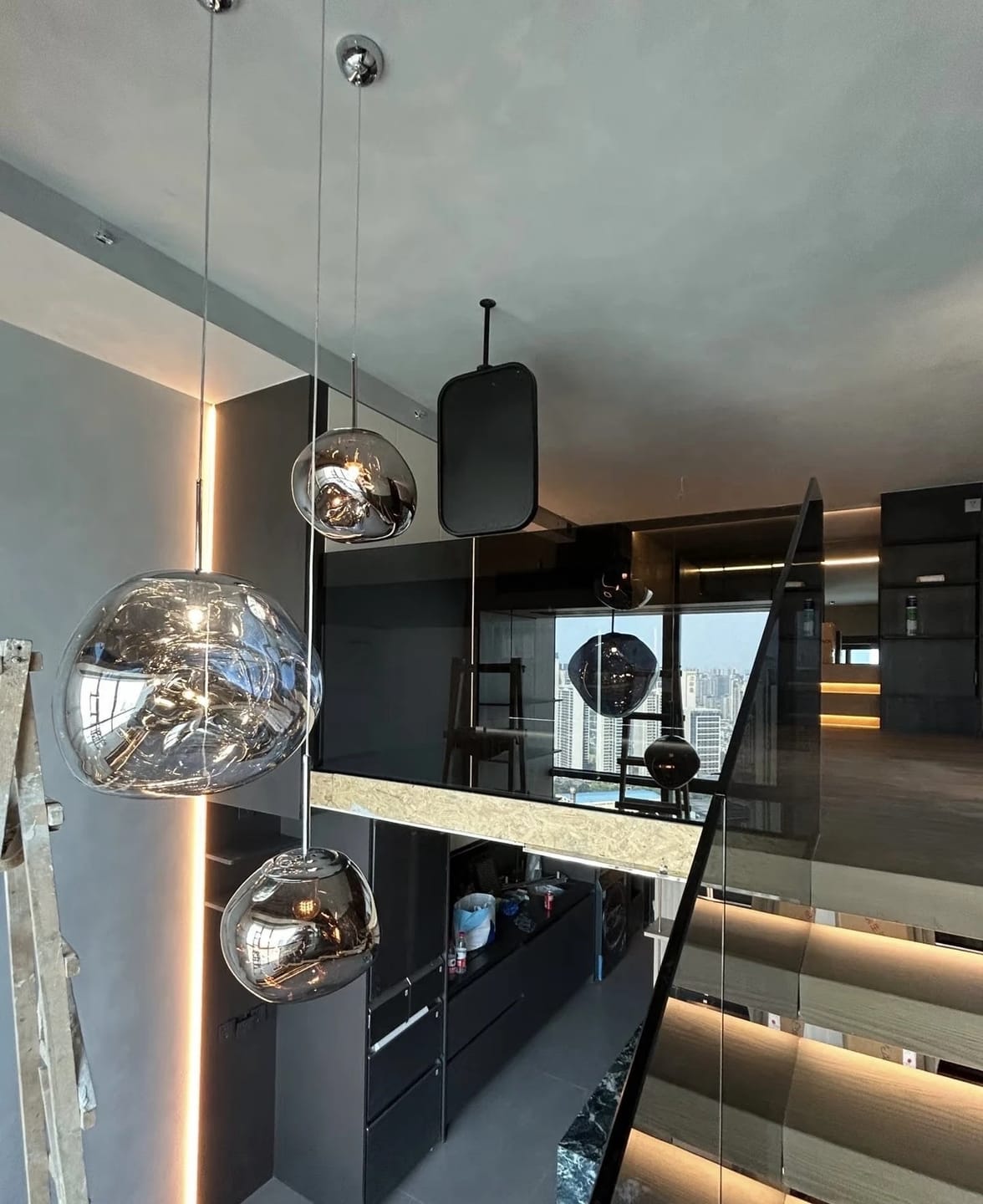 Customer photo review of Tambora Lava Pendant Light, Bulb Version