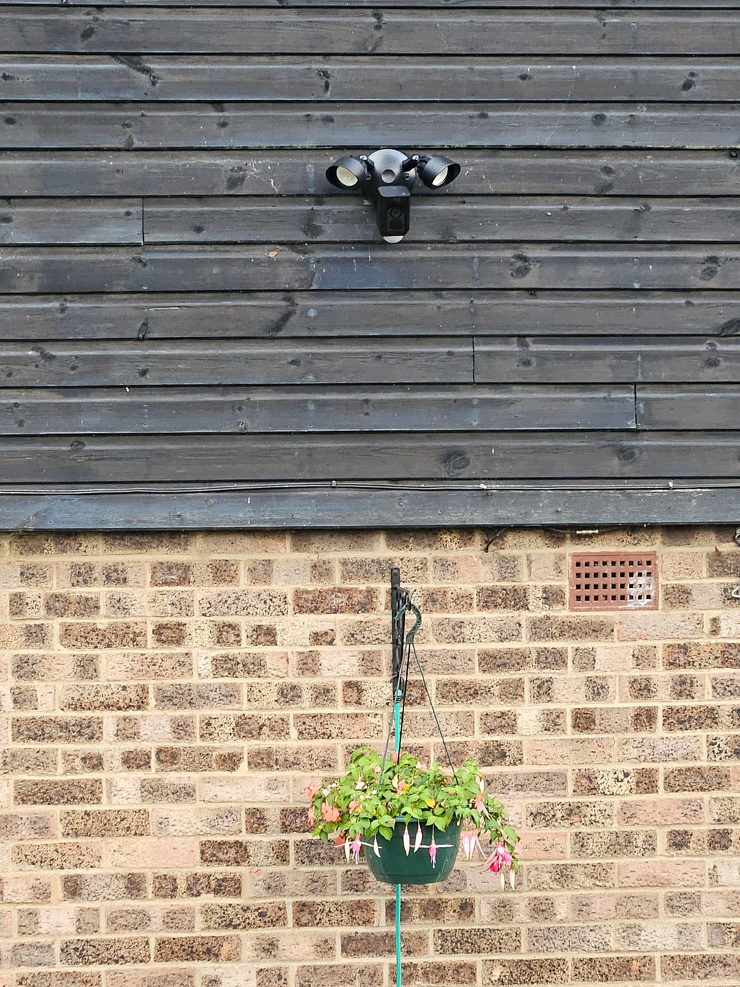 Customer photo review of Ring Floodlight Cam Wired Plus Black