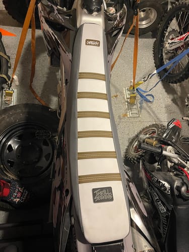 Customer photo review of Custom Seat Cover: 2014 Suzuki RMZ450