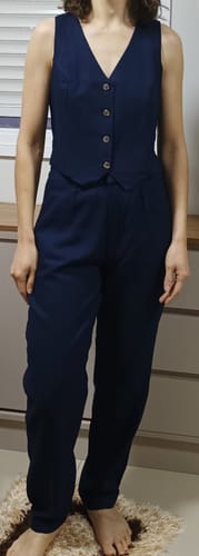 Bruna R. review of Colete Calêndula Azul Escuro image 1 out of 1