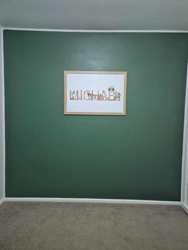 Customer photo review of Farm Animal Name Print