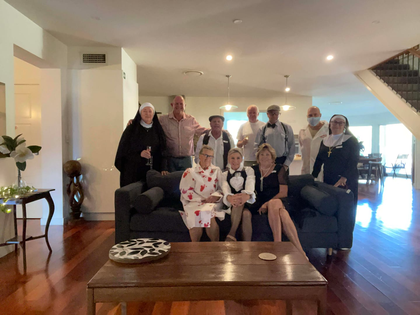 Customer photo review of A Wine Tasting Themed Murder Mystery Game Kit