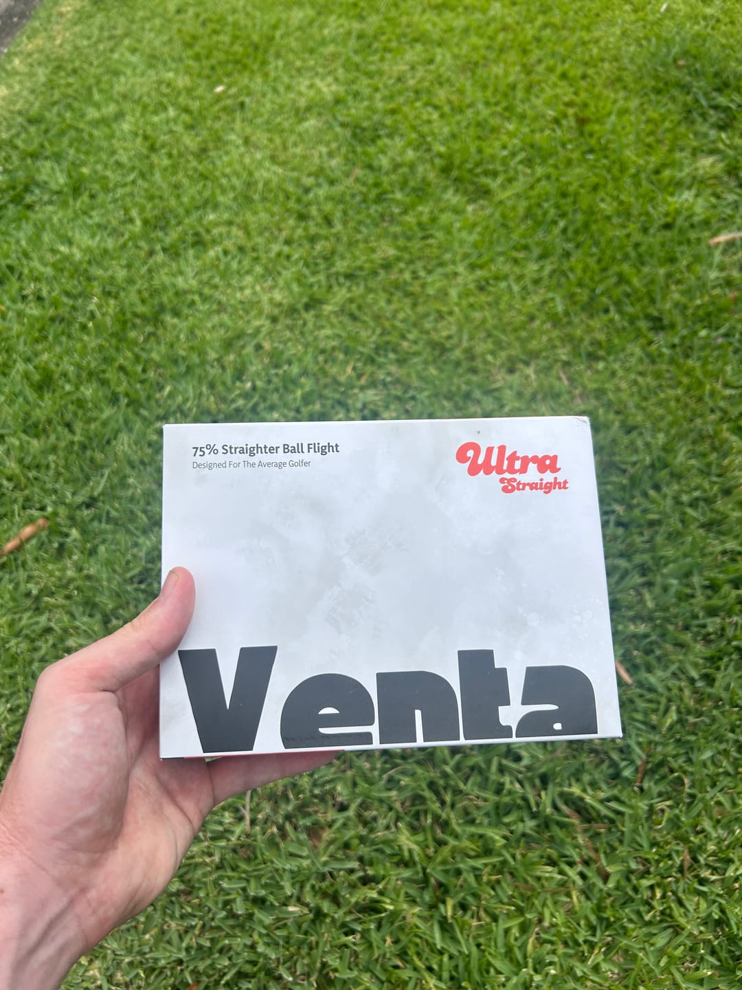 Customer photo review of Ultra Straight Self Correcting Golf Ball (75% Straighter Flight)