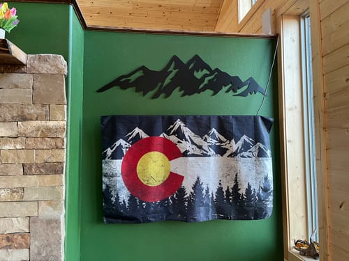 Customer photo review of Mountains - Metal Wall Art
