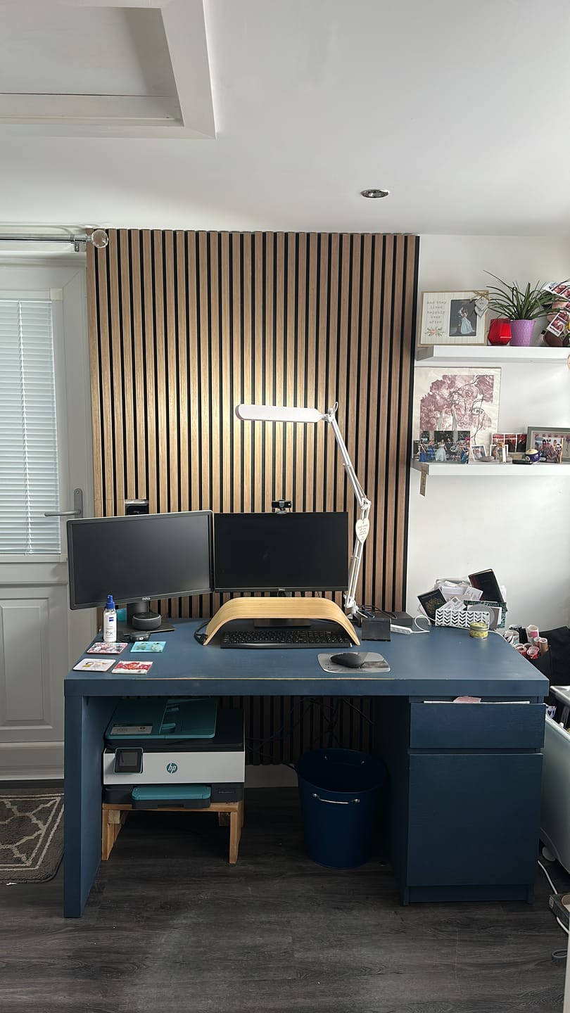 Customer photo review of Sample - Wooden Wall Panel | Mocca