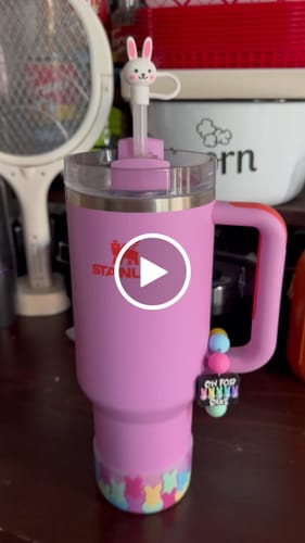 Customer video review of Cute Bunny 3D Straw Topper