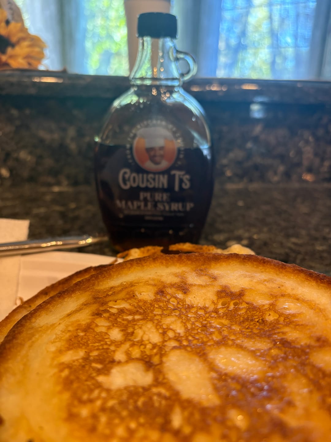 Customer photo review of Cousin T's Pure Maple Syrup