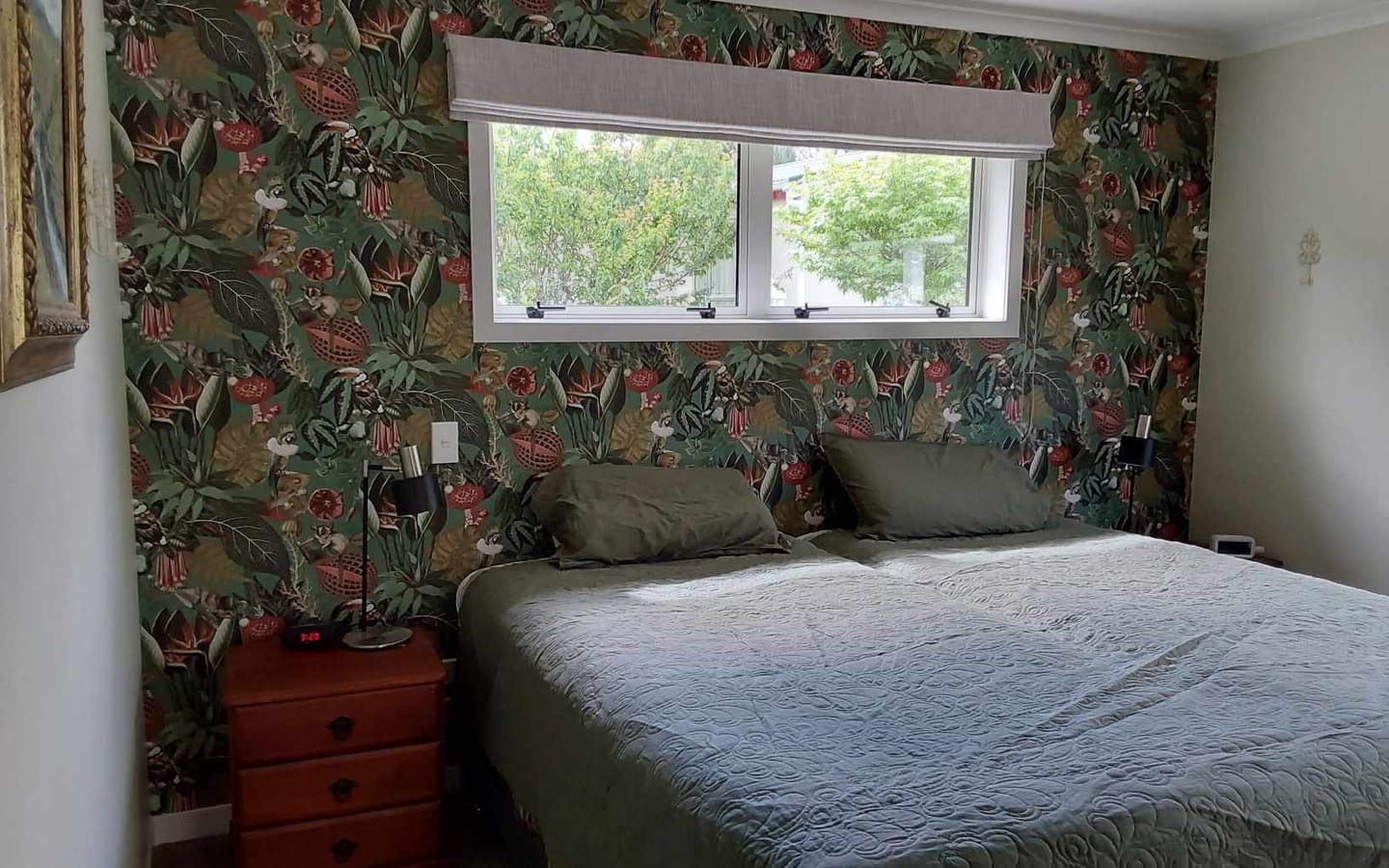 Customer photo review of Reverie Wonderland Wallpaper - Sage