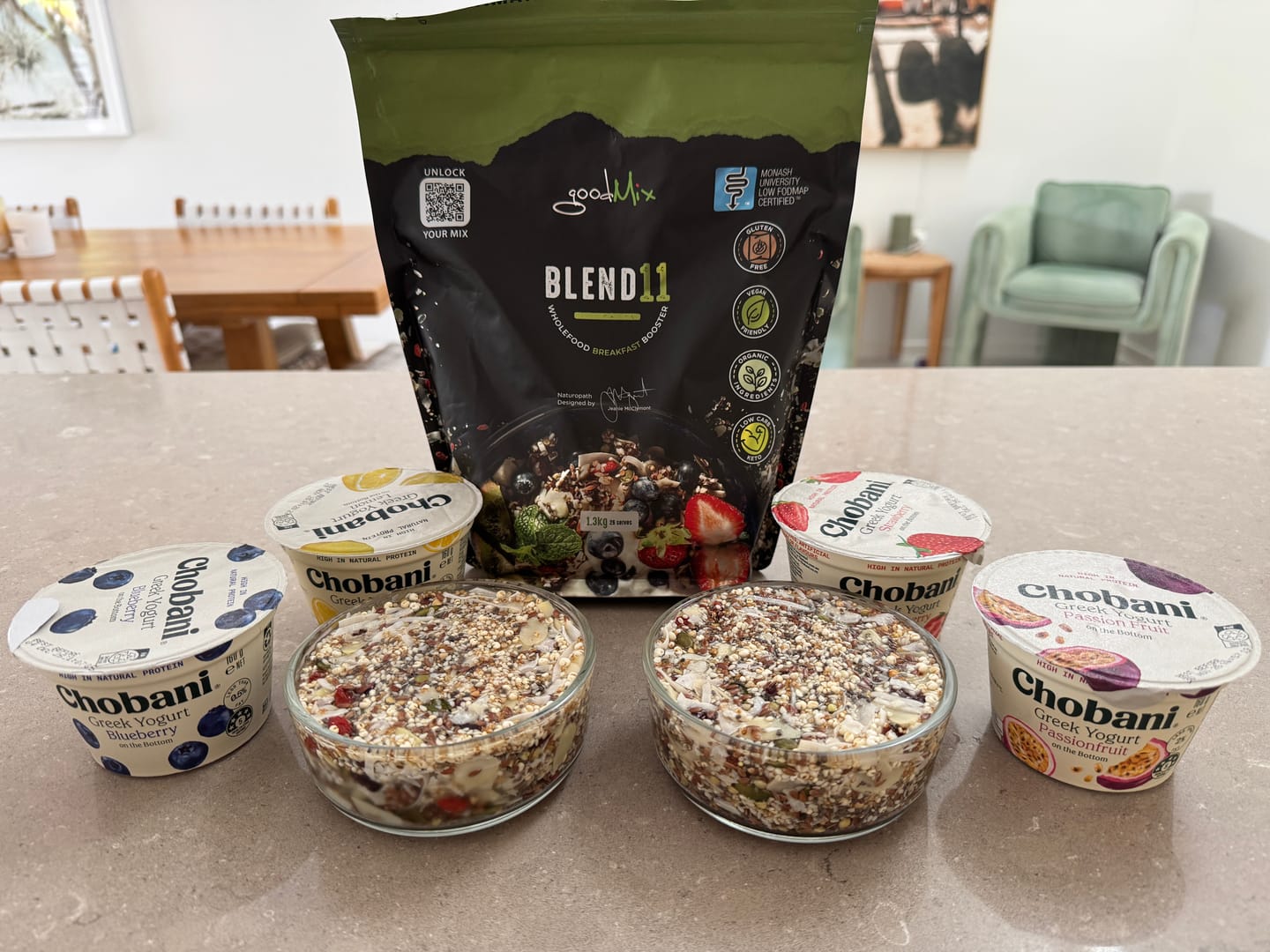 Customer photo review of Blend11: Low FODMAP, low carb, gluten free bircher muesli (Best Poos Ever!)