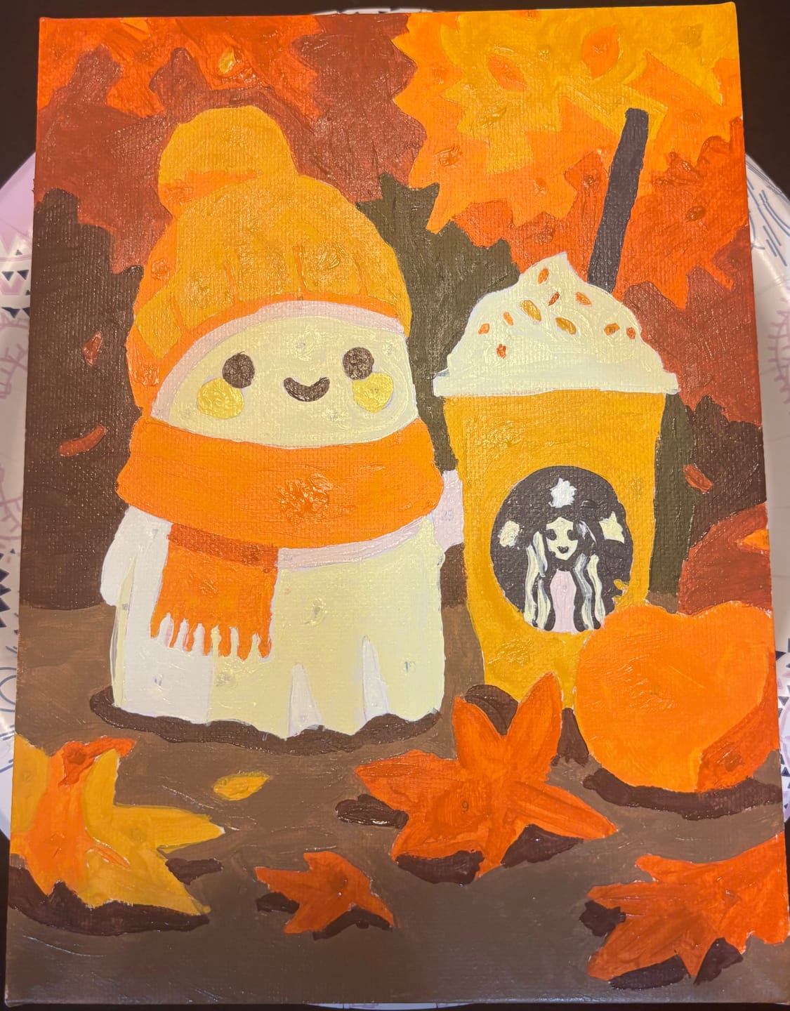 Customer photo review of 6 Mini Paintings - Spooky Autumn Set