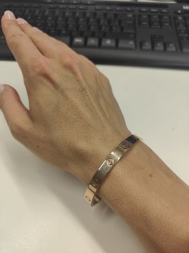 Customer photo review of LOVE BRACELET 6.1MM