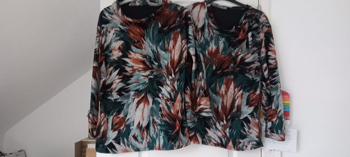 Customer photo review of Tropical Blooms Digital Modal-Touch Jersey Fabric
