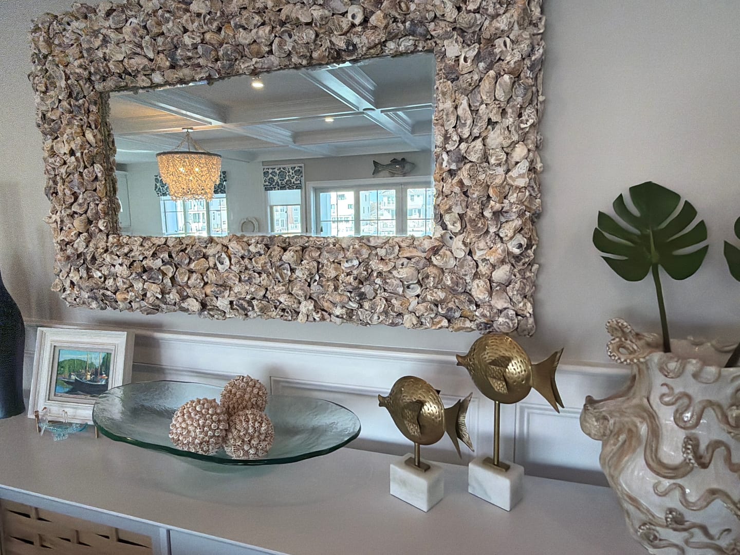 Customer photo review of Brass Fish on Stand Set of 2