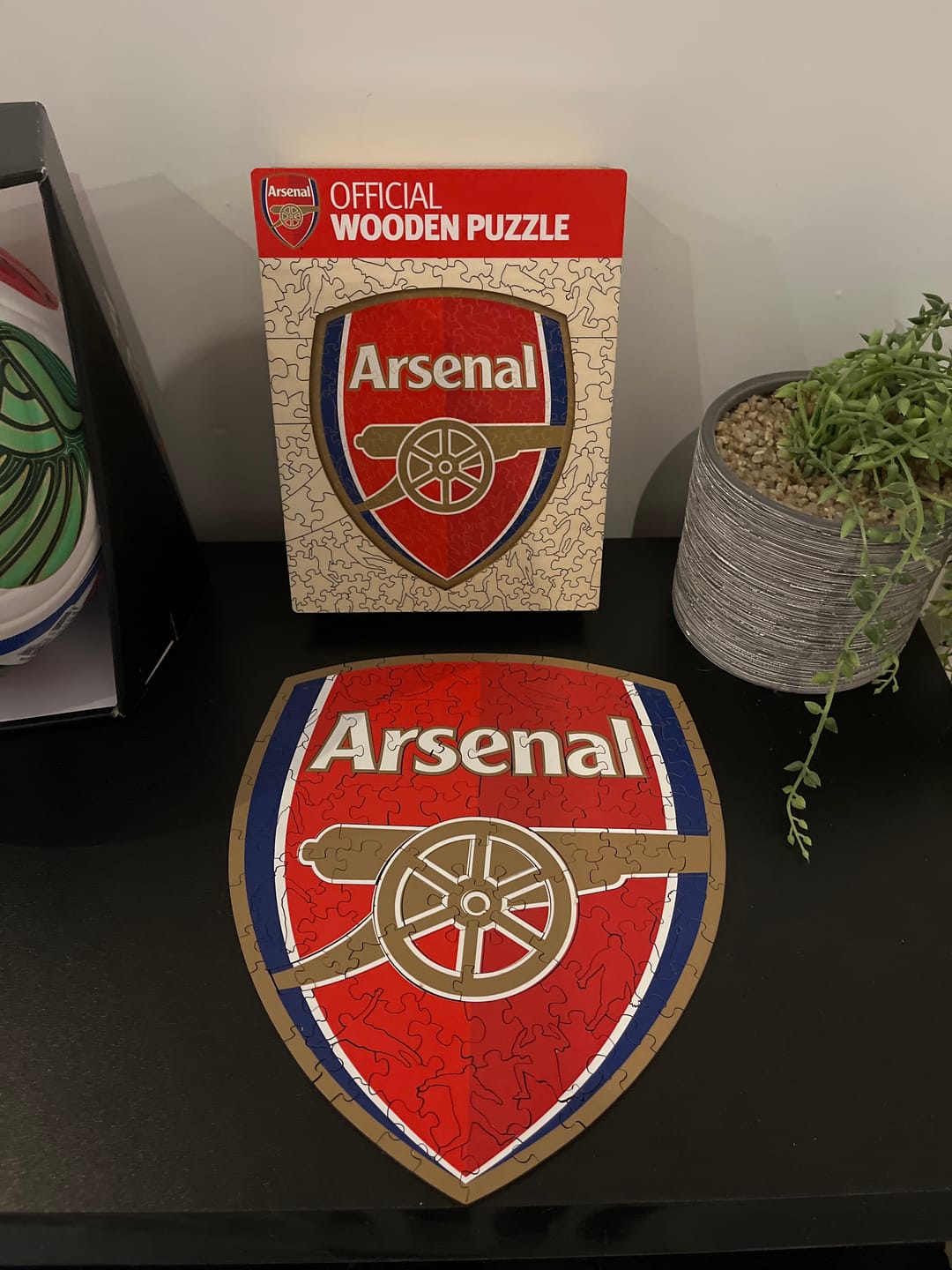 Customer photo review of Arsenal FC® Logo - Wooden Puzzle