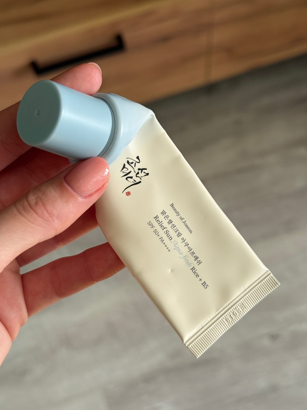 Customer photo review of Gaisīgs saules aizsargkrēms ar pantenolu Beauty of Joseon Relief Sun Aqua-fresh Rice+B5 SPF50+ PA++++