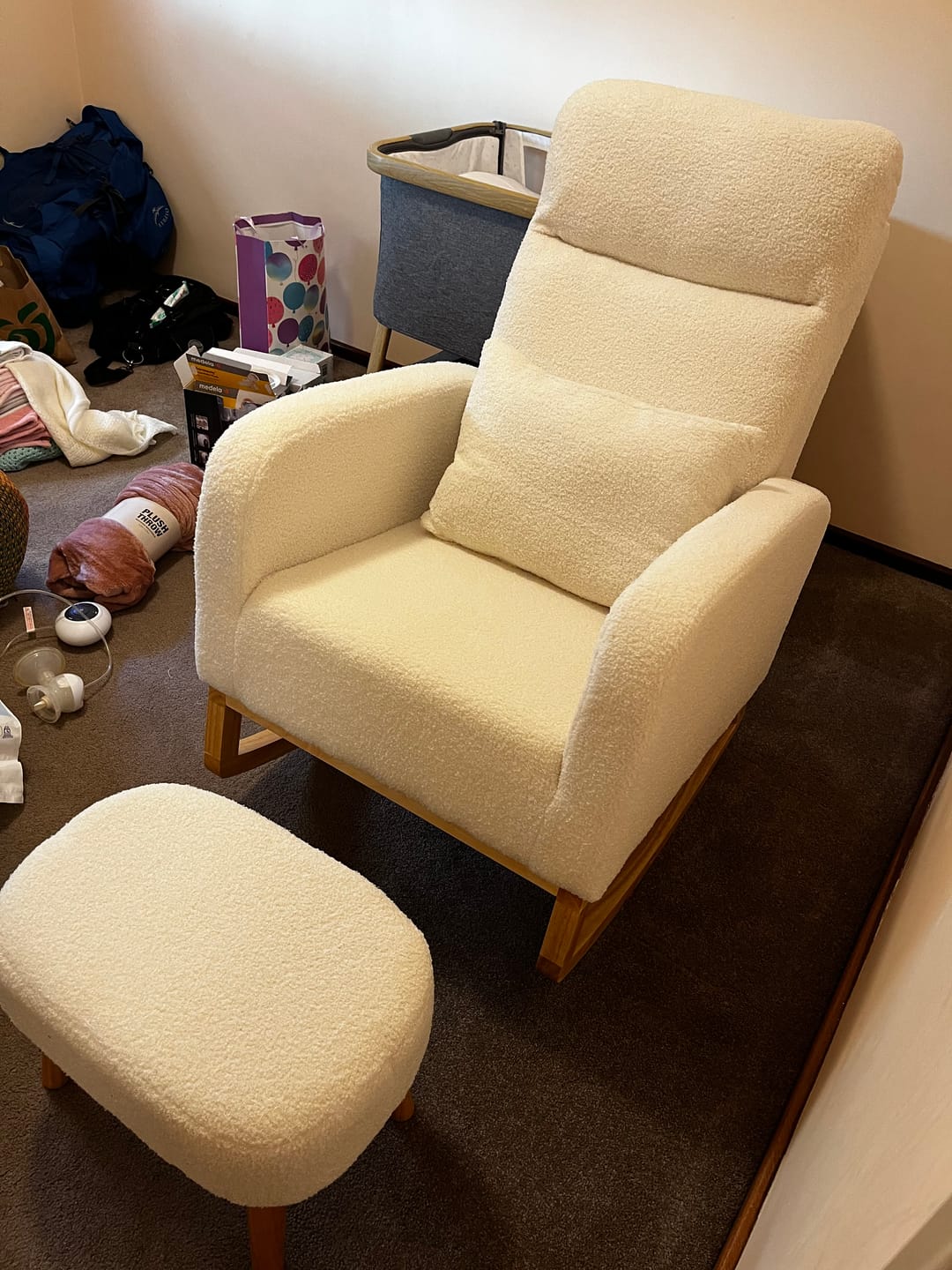 Customer photo review of Rocking Chair With Footstool
