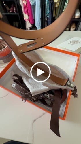 Customer photo review of hm kelly belt 18mm cream epsom leather