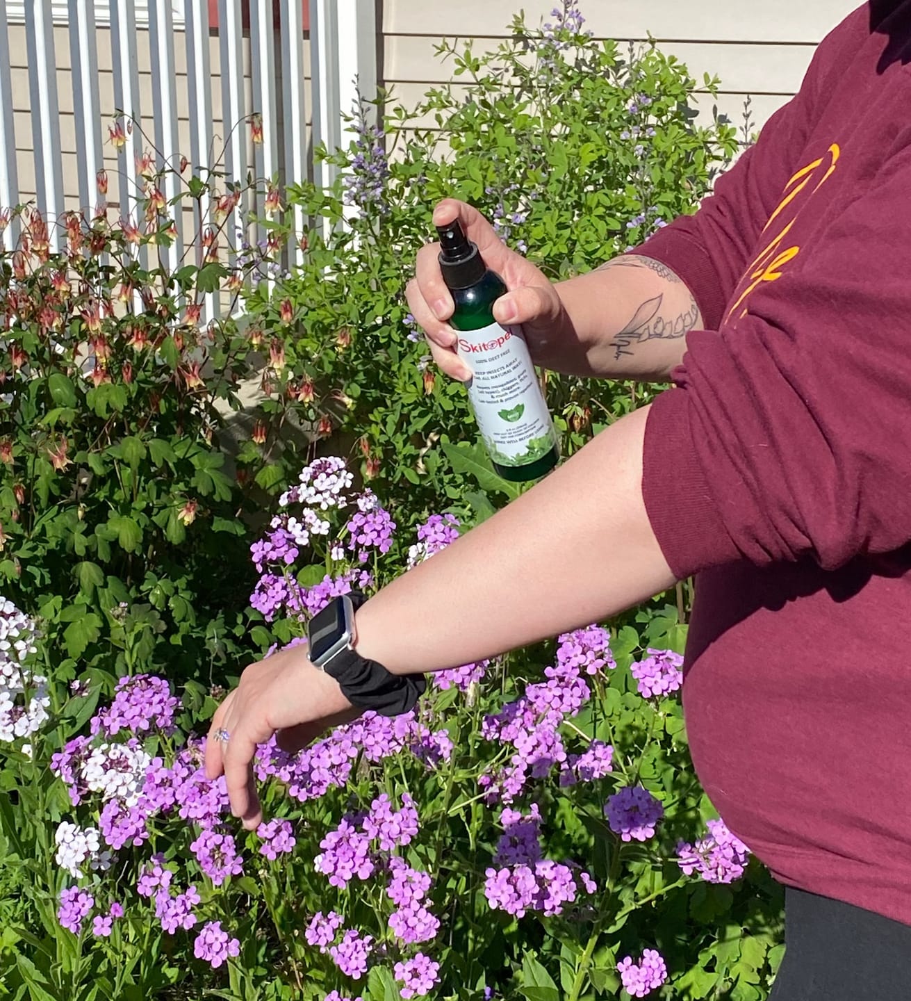 Customer photo review of Skitopel Lemon Spray Bundle - All-Natural, Deet-Free Protection for the Whole Family