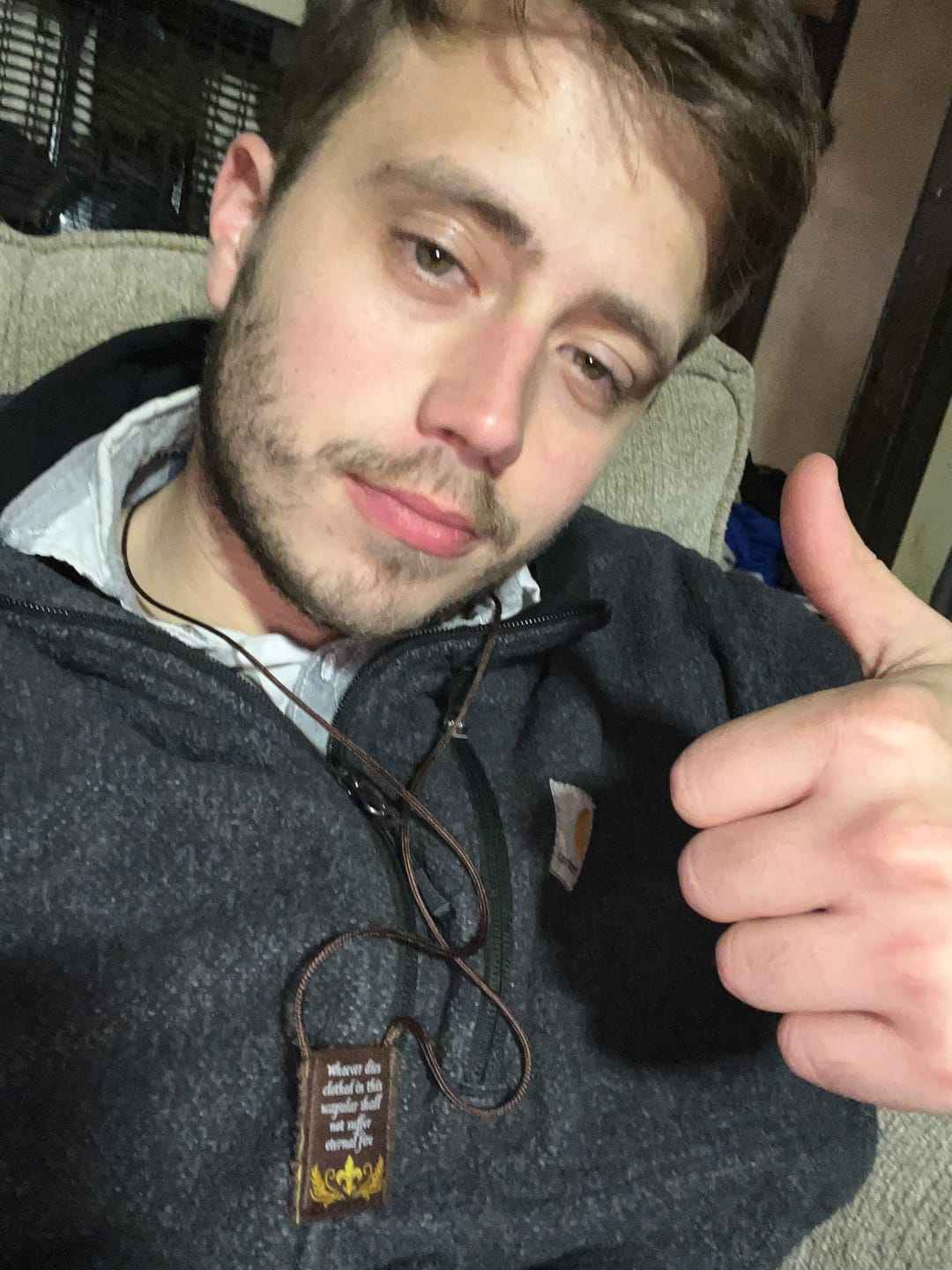 Customer photo review of Eucharist | Premium Brown Scapular