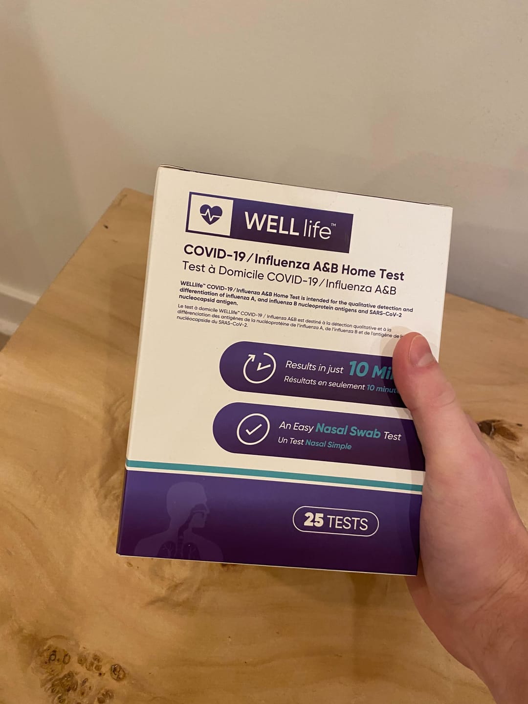 Customer photo review of WELLlife™ COVID-19 ⁄ Flu A&B Test Kit - 25 Pack