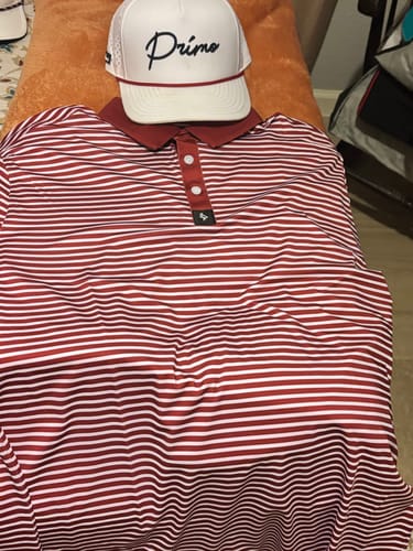 Customer photo review of Tight Stripes - Red/White