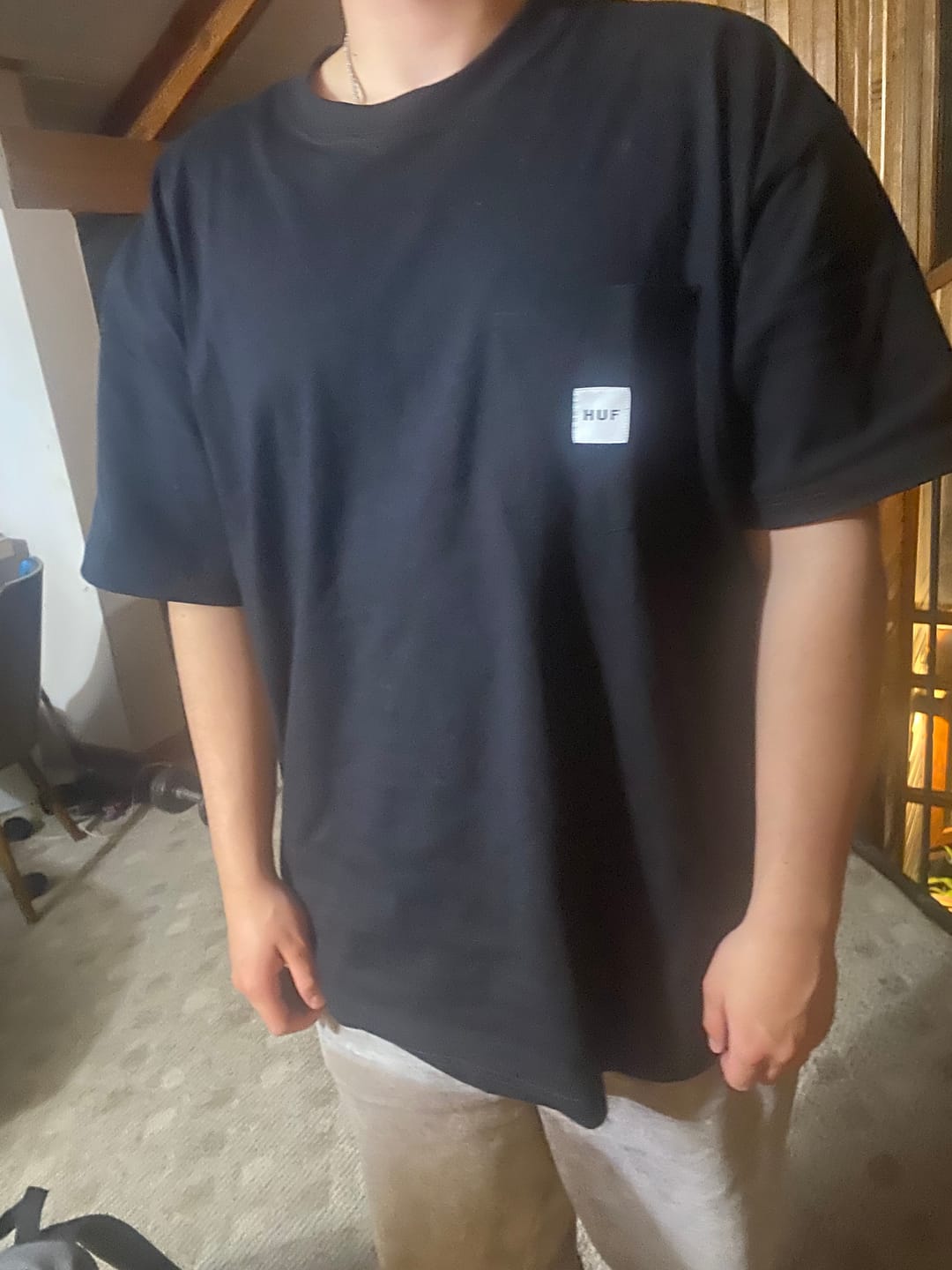 Customer photo review of Polera Huf Set Box Logo Black