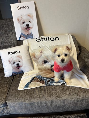 Customer photo review of Petcanva©オーダーメイド ペット似顔絵
