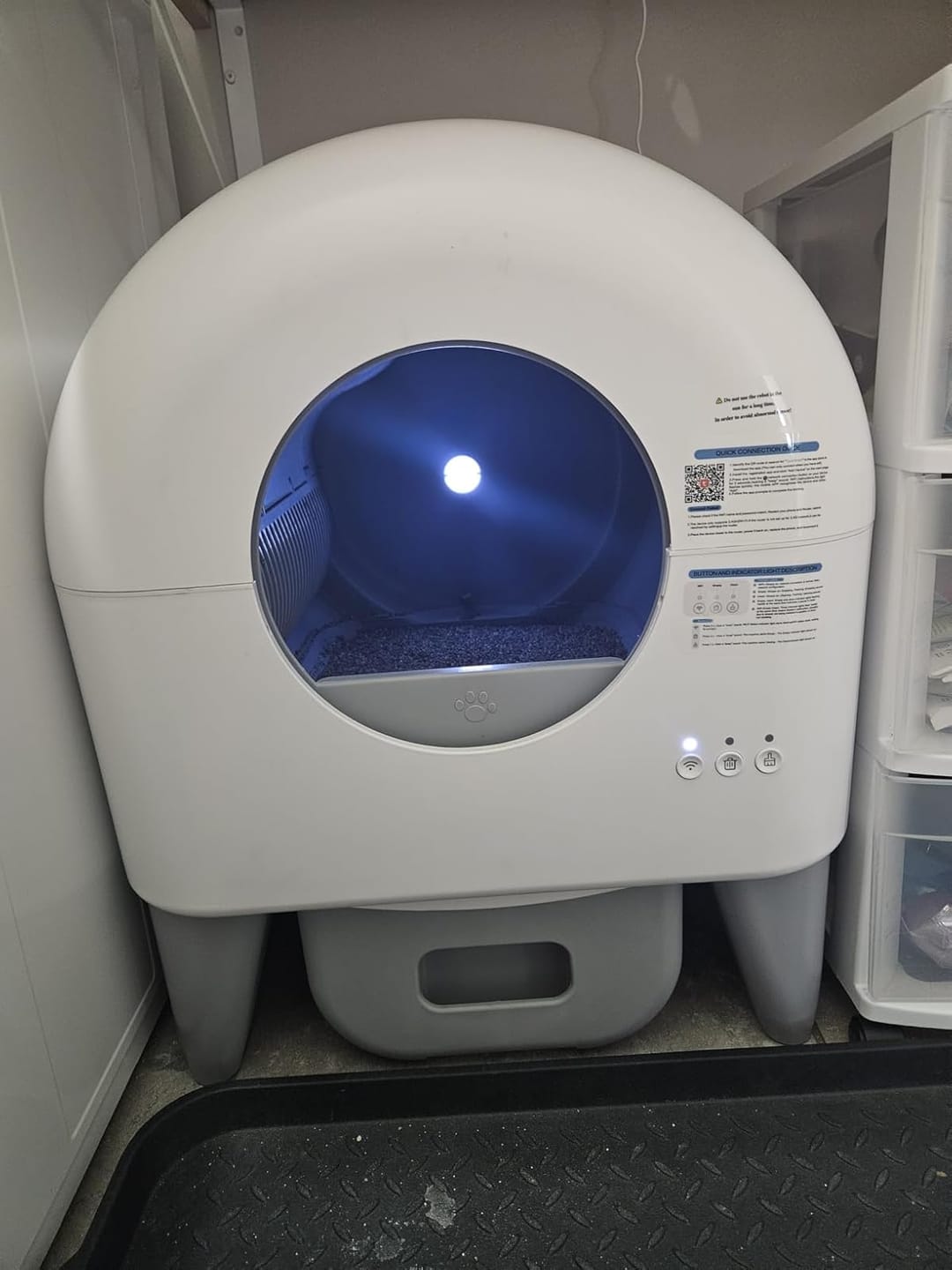 Customer photo review of Cumrige M4 Self-Cleaning Litter Box | Smart Odor-Control Automatic Cat Litter Box