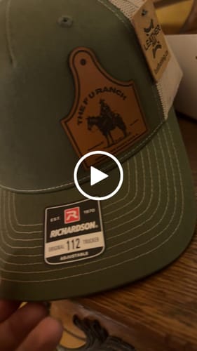 Customer video review of Richardson 112 Genuine Leather Patch Hats Laser Engraved