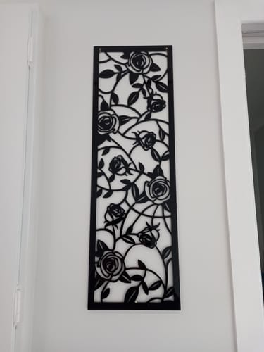 Customer photo review of Floral Panel Wall Art
