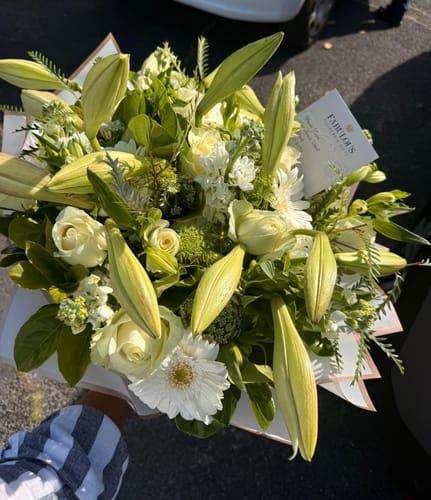 Customer photo review of Elegant White Bouquet