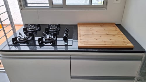 Customer photo review of Tabla De Cortar Picar Bambú Xxl 53 X 46 Cm Con Borde Homilu
