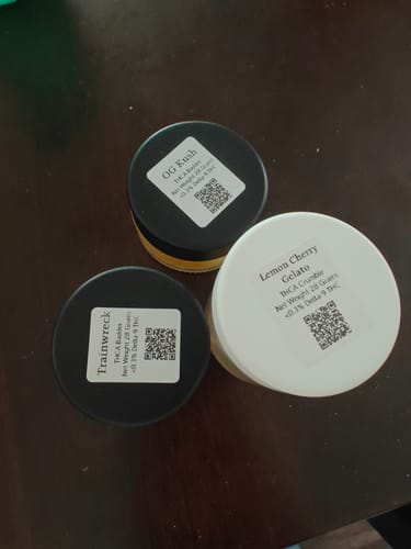 Customer photo review of Lemon Cherry Gelato | THCA Crumble
