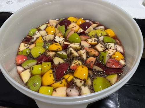 Customer photo review of Apple Infused Honey 🍎