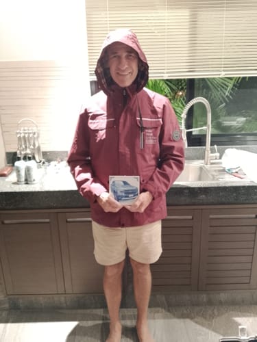 Customer photo review of Gepersonaliseerd Delfts Blauw Tegeltje – Upload Eigen Foto